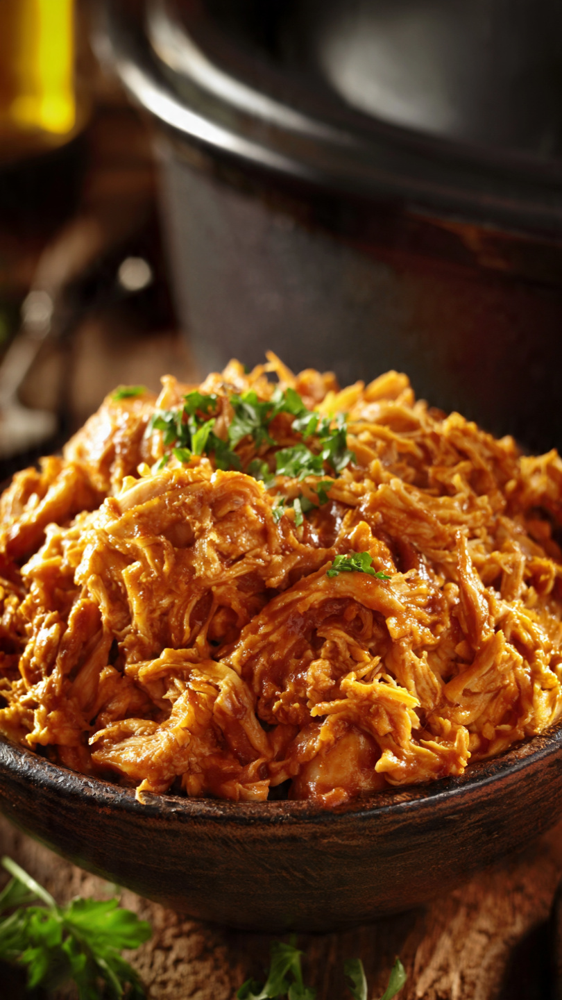 Easy Pulled Chicken Crock Pot Recipe (Tender BBQ Chicken Every Time)