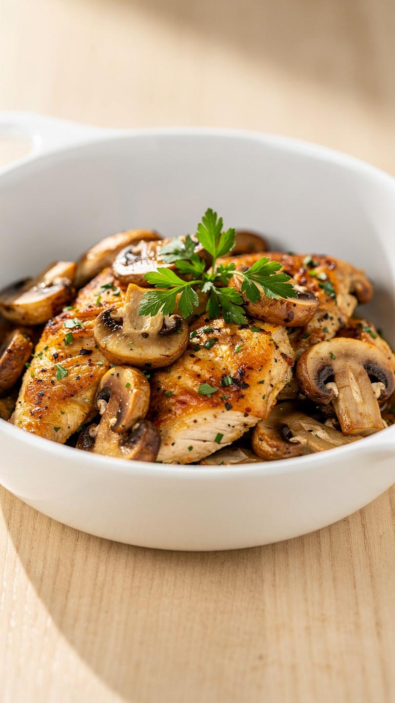 Creamy Chicken and Mushroom Skillet