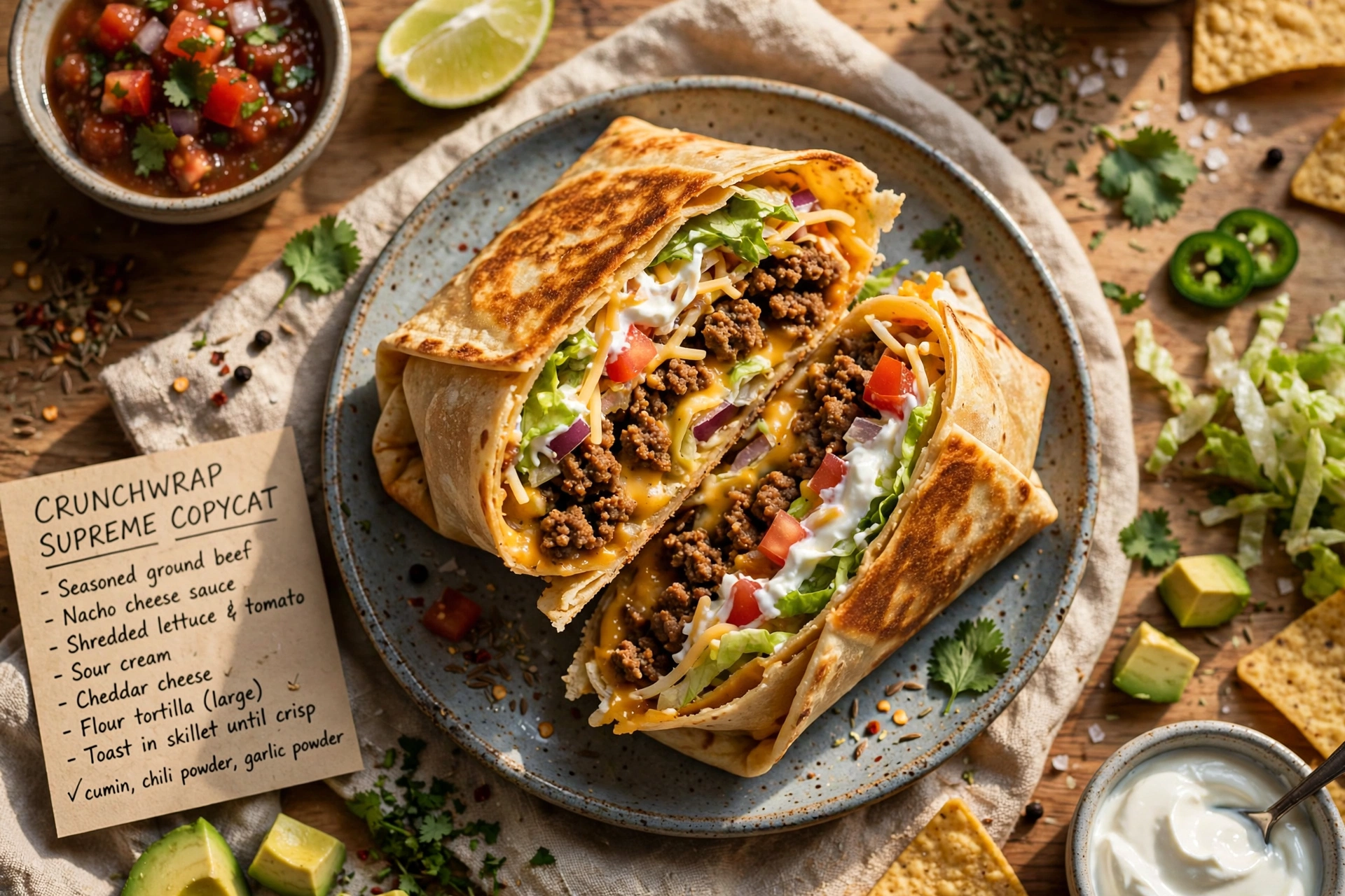 Crunchwrap Supreme Copycat